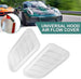 Car Hood Vents, 2PCS Universal Hood Air Vents for Car Hood Scoop, Bonnet Vent Hood Air Intake Trim Cover (White)
