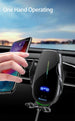15W Fast Wireless Phone Charger, Car Wireless Phone Charger and Holder, Auto-Clamping Senser, 1000 Times Opening without Power, Suit for Car Office Kitchen, round Vent Friendly, Case Friendly