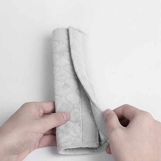 2 Pcs Universal Car Seatbelt Pads Cover, Shoulder Seatbelt Pads Cover, Safety Belt Strap Shoulder Pad for Adults and Children (Gray)