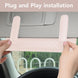 Car Tissue Holder, Car Visor Tissue Holder, PU Leather Car Tissue Holder, Car Sun Visor Accessories for Universal Auto Men Women (Beige, One Size)