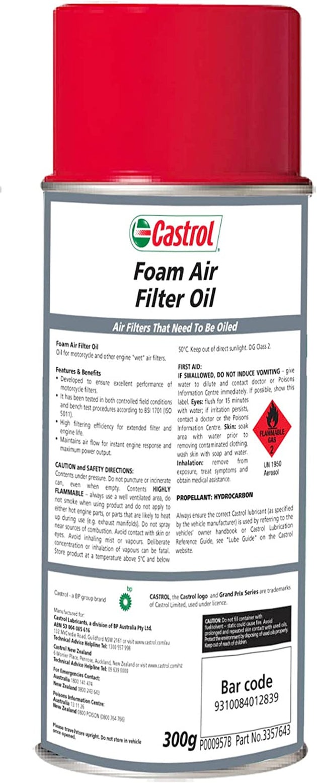 Castrol Foam Air Filter Oil 300G