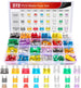 Nilight - 50019R 272Pcs Standard & Mini & Low Profile Mini Blade Fuse Assortment, 2A 5A 10A 15A 20A 25A 30A 35A Replacement Fuses for Car Boat Truck SUV Automotive