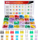 Nilight - 50019R 272Pcs Standard & Mini & Low Profile Mini Blade Fuse Assortment, 2A 5A 10A 15A 20A 25A 30A 35A Replacement Fuses for Car Boat Truck SUV Automotive