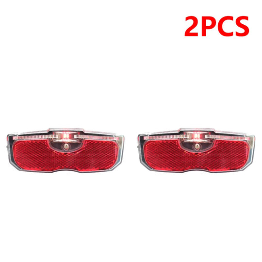 2-5PCS Bicycle Rear Reflector Tail Light for Luggage Rack Battery Powered Bike Reflective Taillight for Cycling Accessories