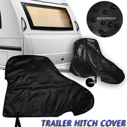 89X63Cm Caravan Hitch Cover, Universal Trailer Caravan Towing Hitch Cover anti Rain Snow Waterproof Dustproof Protector for RV Tow Coupling Lock