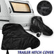89X63Cm Caravan Hitch Cover, Universal Trailer Caravan Towing Hitch Cover anti Rain Snow Waterproof Dustproof Protector for RV Tow Coupling Lock