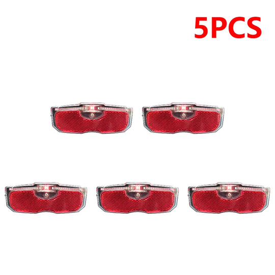 2-5PCS Bicycle Rear Reflector Tail Light for Luggage Rack Battery Powered Bike Reflective Taillight for Cycling Accessories