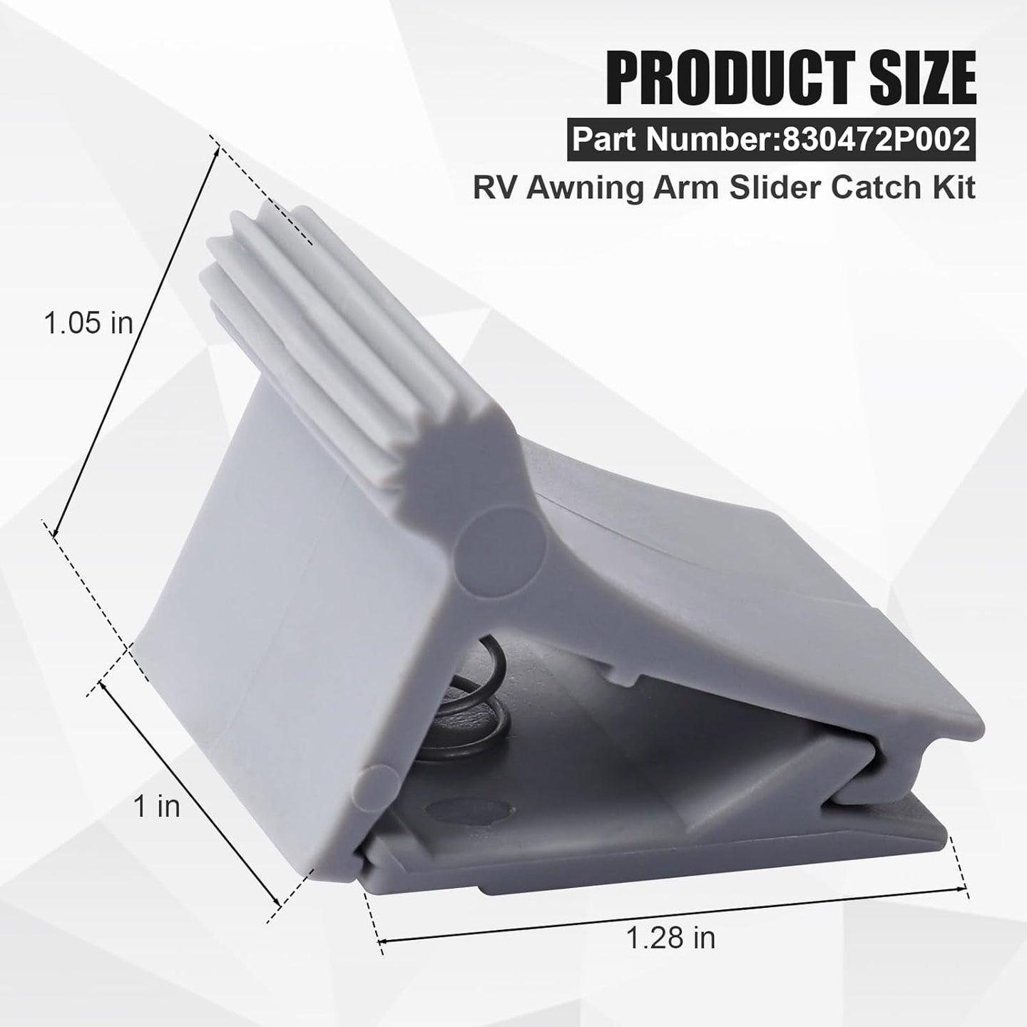 830472P002 RV Awning Arm Slider Catch Kit Compatible with Dometic 8500 Awning A&E 9000