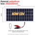 10W Solar Battery Charger with Carabiner 12V Solar Charger Polysilicon Solar Power Charger Portable for Outdoor Lamp Pump