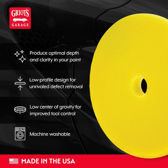 Griot'S Garage B130F6 6.5" BOSS Perfecting Foam Pads, (Pack of 2)