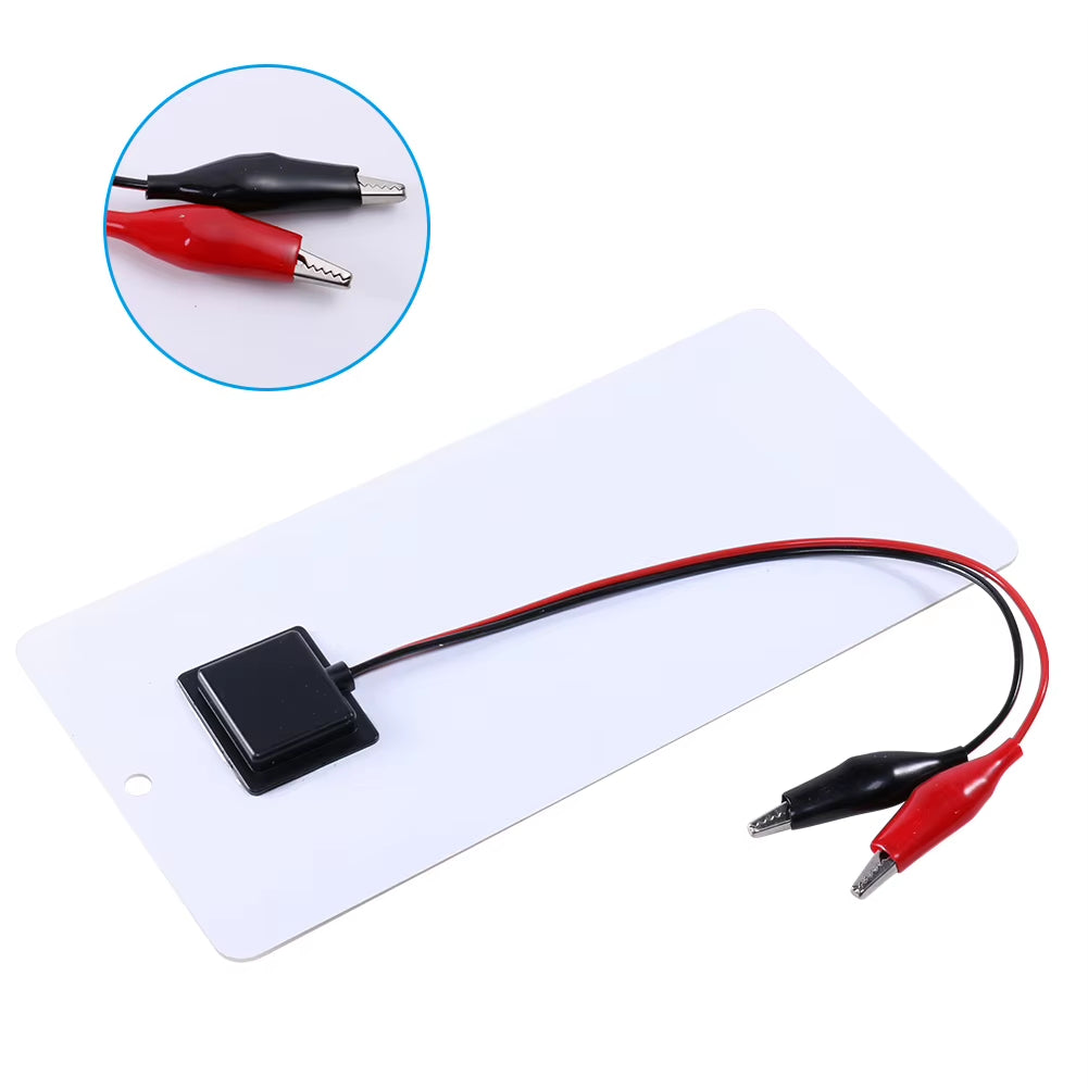 10W Solar Battery Charger with Carabiner 12V Solar Charger Polysilicon Solar Power Charger Portable for Outdoor Lamp Pump