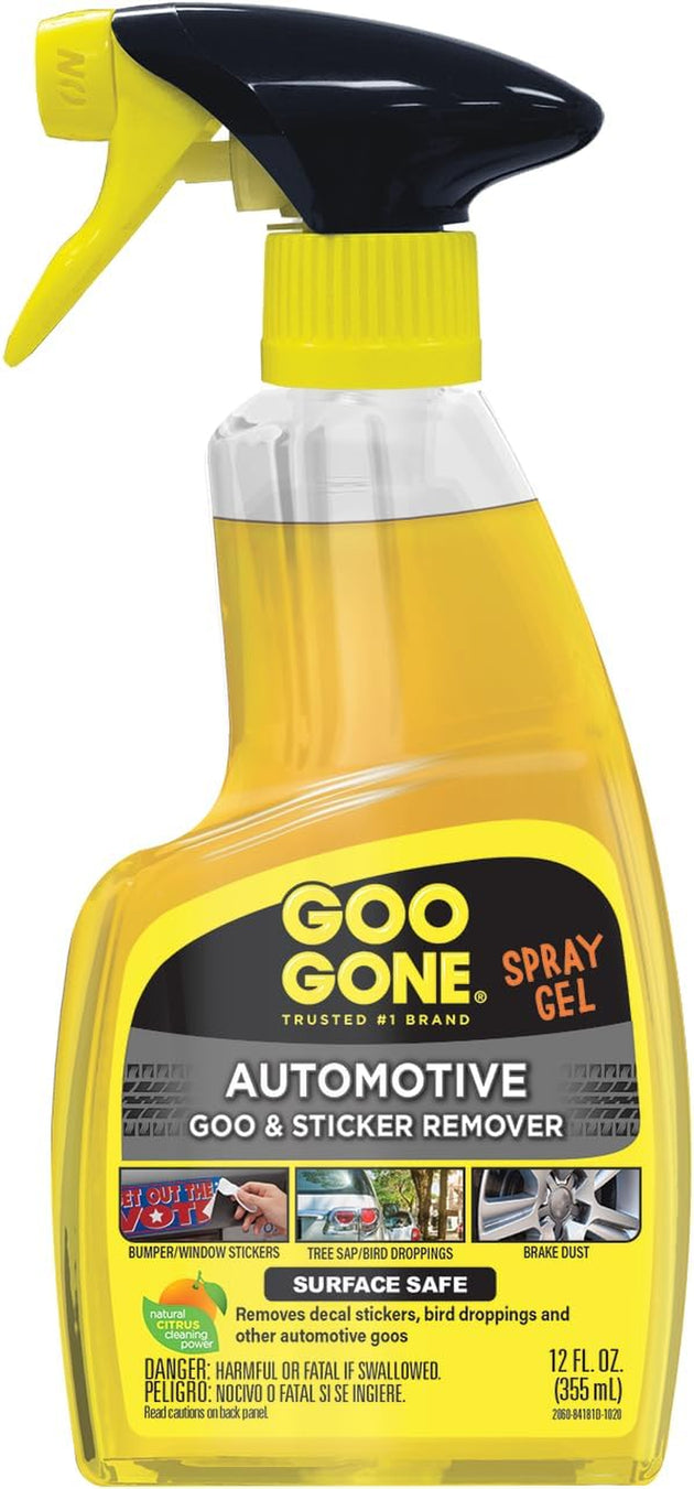 Goo Gone Automotive Cleaner Spray Gel, 12 Fl. Oz.