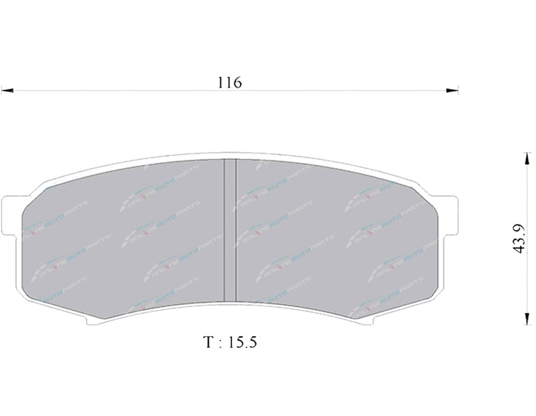 4X4 Rear Disc Brake Pad Set for Prado 90 95 120 150 GRJ KZJ RZJ KDJ 1993~2013