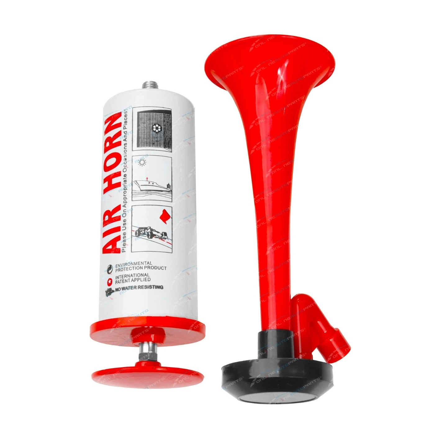 Hand Held Push Pump up Air Horn No Gas Required Signal Sport Boating Fun Warning