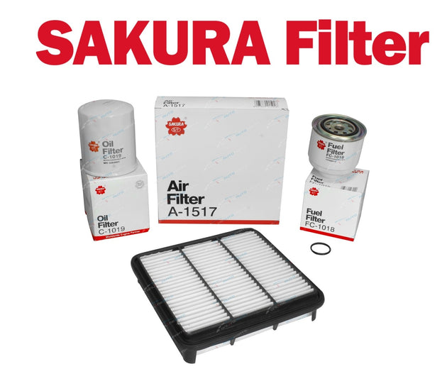 Oil - Air - Fuel Filter Kit for Mitsubishi Triton ML MN 4Cyl 4D56 2.5L 2008-2016