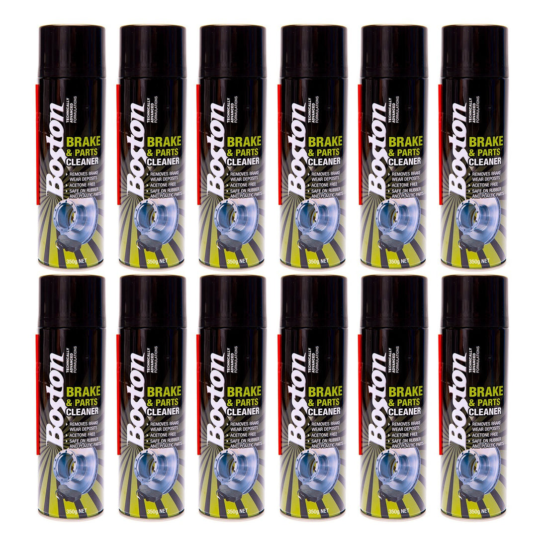 12X Brake and Parts Cleaner Aerosol Spray Can PRO H/Duty Fast Clean 350G