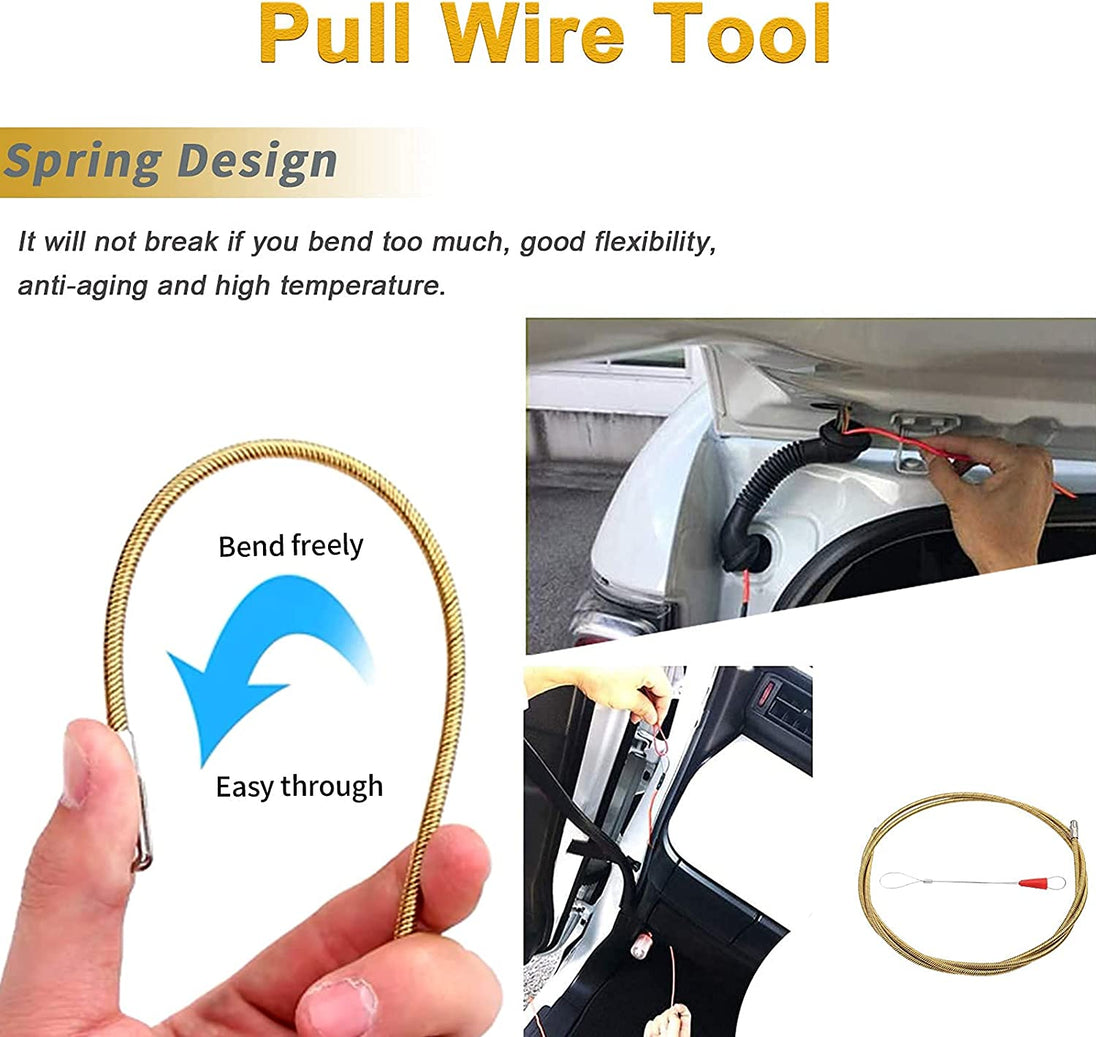 Auto Trim Removal Tools Kit, Wetado 15Pcs Car Panel Removal Tool Interior Trim Kit Fastener Rivet Remover Plastic Pry Tool Set - Removal of Car Door Panels, Fasteners, Molding, Dashboards, Wheel Hubs