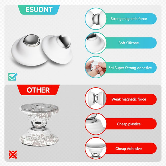 RV Magnetic Door Catch RV Door Holder Baggage Door Catch for Camper, Trailer, Motor Home, Boat Compartments, Cargo, RV MUST HAVE ACCESSORIES (White, 2 Pack)