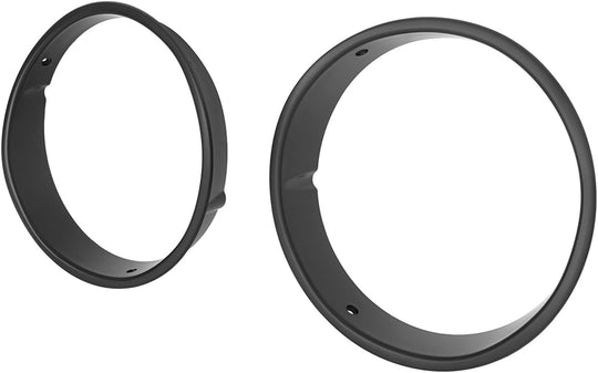 Hooke Road Jeep TJ Bright Black Headlight Bezels Cover Trim for 1997-2006 Jeep Wrangler TJ (Pair)