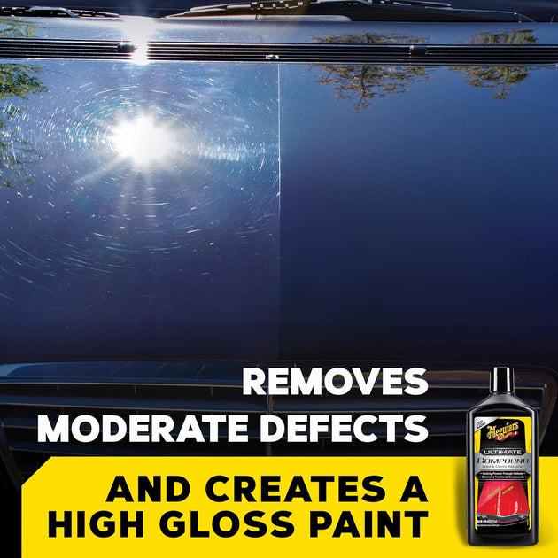 Meguiar'S Ultimate Polishing Compound - Perfect Clarity Glass Polishing Compound - Micro-Abrasive Technology for Deep Cleaning - Professional Polishing and Finishing Compound - 450 Ml