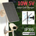 10W 5V Solar Cells Charger Micro USB Charging Monocrystalline Solar Panels with Mount Waterproof for Outdoor Camera Surveillance