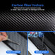 Door Sill Protector, （3Cm×10M） 1.2In X 32.8Ft Car Door Entry Edge Guards, Carbon Fiber Car Sticker for Car Door Edges, Front and Rear Bumpers, Door Sill Protection (Black)