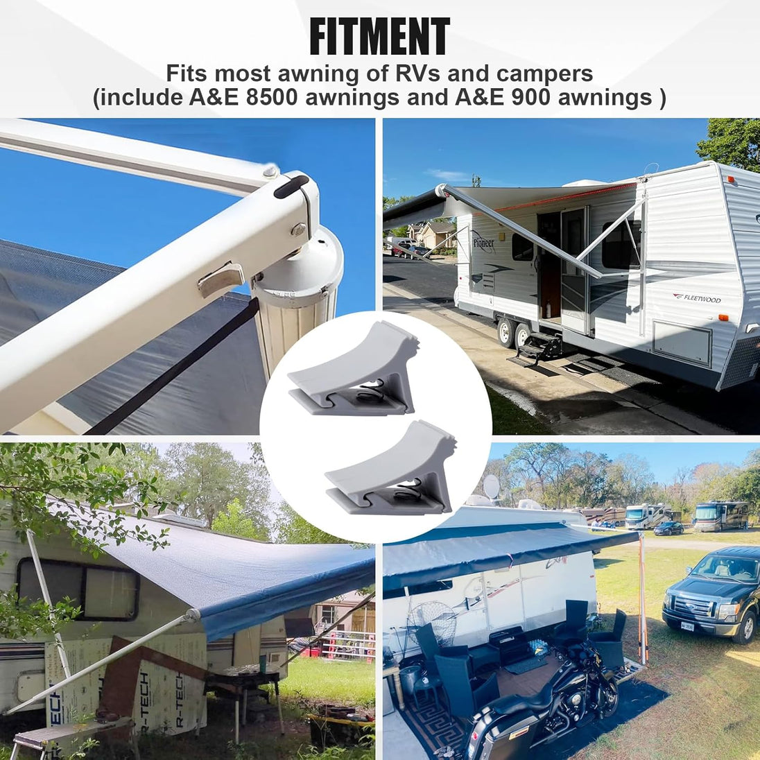 830472P002 RV Awning Arm Slider Catch Kit Compatible with Dometic 8500 Awning A&E 9000