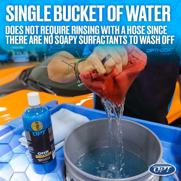 Optimum No Rinse Wash and Shine Version 5 - ONR Rinseless Car Wash Soap for Auto