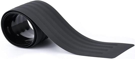 AUTOXBERT 90Cm Universal Car Rear Trunk Sill Bumper Guard Protector Rubber Pad Cover Strip,Rubber Car Rear Boot Trunk Bumper Protector Guard Trim Cover Chrome Sill Lip