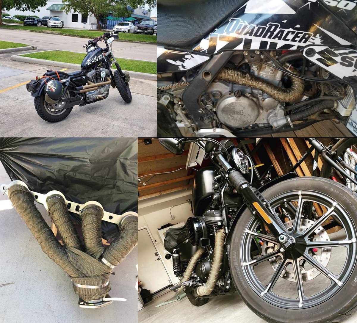 ARTR Titanium Lava Fiber Exhaust Header Wrap 2 Rolls (2" X 5