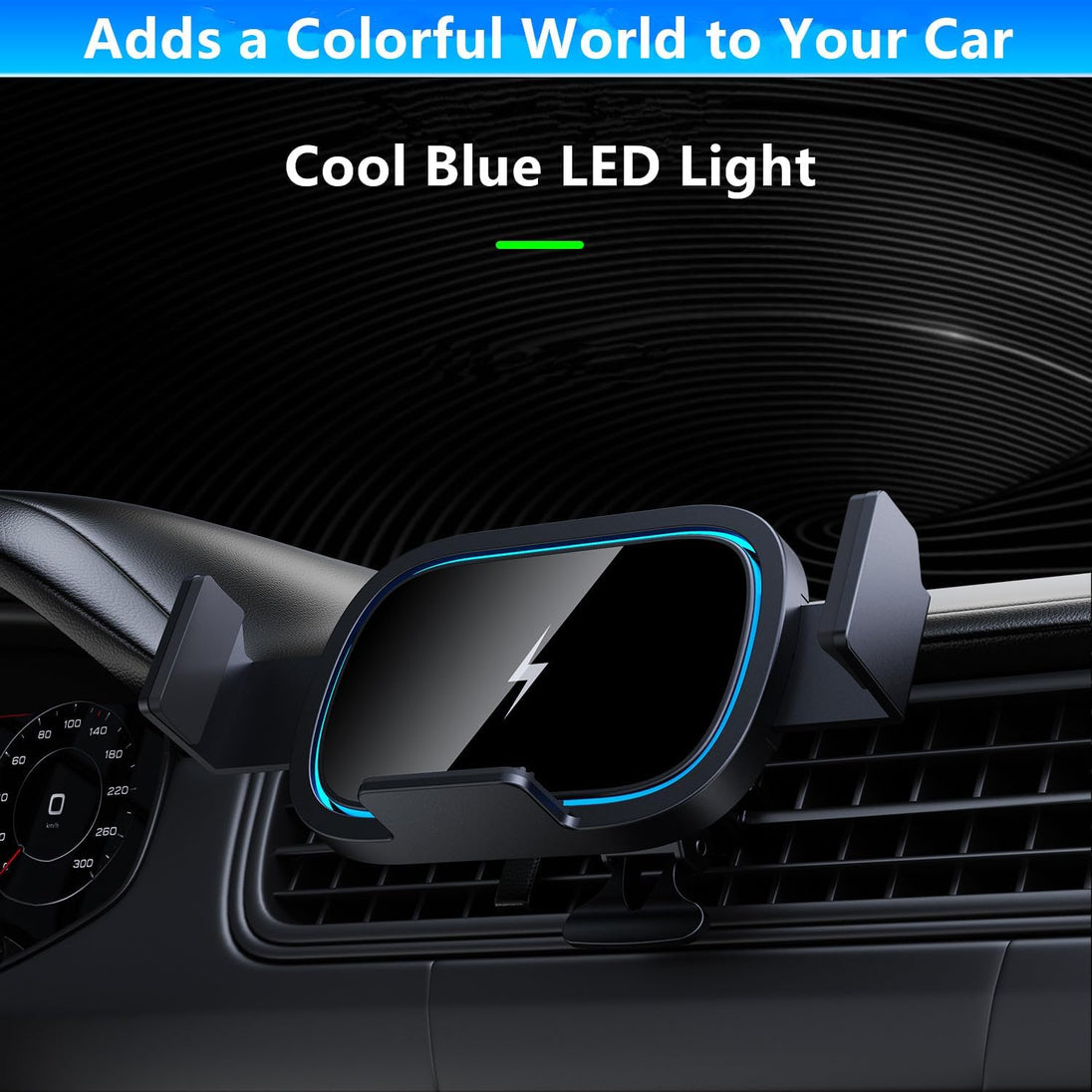 Wireless Car Charger for Samsung Galaxy Z Fold 6/5/4/3, 15W Fast Charging Car Mount, Car Accessories, Air Vent Charging Car Phone Holder for Galaxy Z Fold/Note, Landscape Phone Mount for Galaxy Z Fold