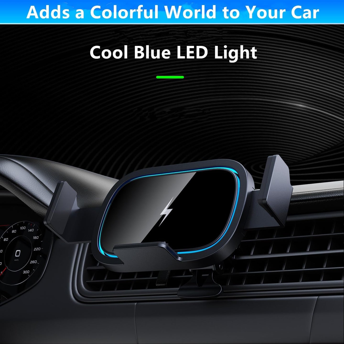 Wireless Car Charger for Samsung Galaxy Z Fold 6/5/4/3, 15W Fast Charging Car Mount, Car Accessories, Air Vent Charging Car Phone Holder for Galaxy Z Fold/Note, Landscape Phone Mount for Galaxy Z Fold