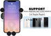 Air Vent Car Phone Holder, Harvcci Gravity Cradle Shakeproof Cell Phone Holder, Universal Compatible for Iphone Series Samsung Galaxy Series and All Other Smart Phones from 4.0-7.0 Inches