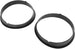 Hooke Road Jeep TJ Bright Black Headlight Bezels Cover Trim for 1997-2006 Jeep Wrangler TJ (Pair)