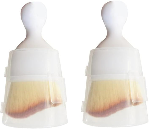 Car Interior Cleaning Soft Brushes， Car Interior Beauty Brush，Car Interior Dusting Brush，Suitable for Cleaning Car Interior or Exterior，Air Conditioning Vents， Leather，Computers (White)