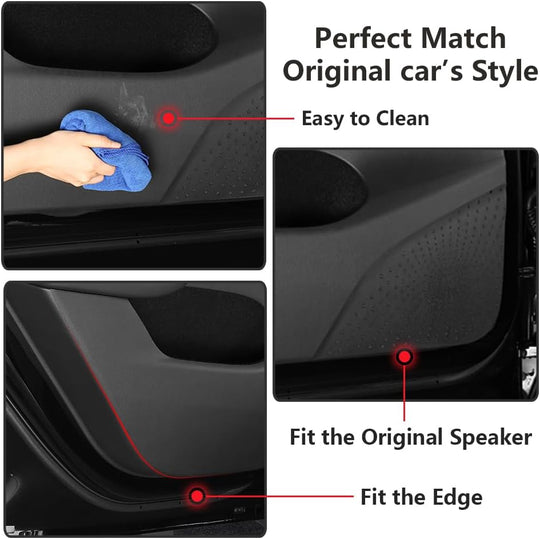 Car Door anti Kick Pad for 2023 2024 Lexus RX 350 350H 500H Accessories Protector Mat Dirty Collision Stickers Inner Decorative