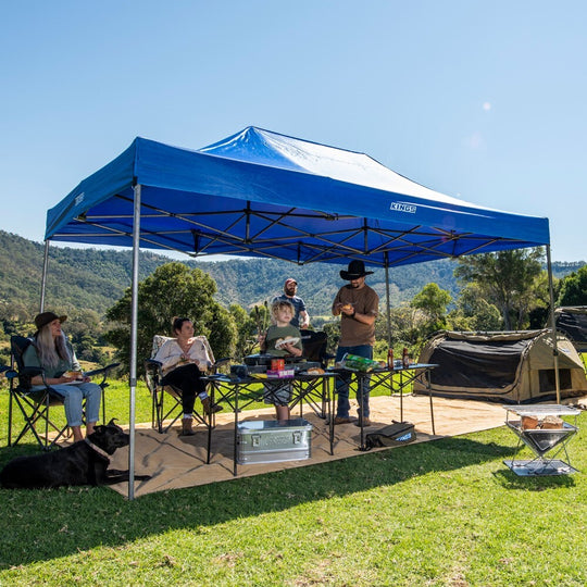 Kings 4.5 X 3 M Portable Gazebo Folding Pop up Heavy-Duty Steel Frame UPF50+