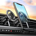 Magnetic 360° Rotation Car Vent Mount Phone Holder for Iphone 15 14 13 12 Series, with Metal Ring for Others Cell Phones as Samsung Galaxy and so On