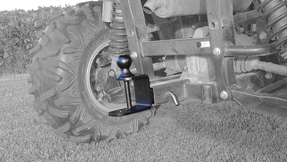 Black Boar UTV ATV Multi-Hitch - Features 2” Hitch Ball, 2” Shank - 6” (L) Shank - Hitch Ball Has 2” Rise & Rated for 2,000Lbs - Use W/Utility Trailers, Tow Straps & Other ATV Accessories (66025)