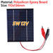 10W Solar Battery Charger with Carabiner 12V Solar Charger Polysilicon Solar Power Charger Portable for Outdoor Lamp Pump