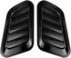 Blilo Car Hood Vents, 2PCS Universal Air Vents for Scoop, Bonnet Vent Intake Trim Cover (Black)