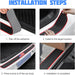 Car Rear Bumper Protector Guard, Anti-Scratch Abrasion Rubber Trunk Door Entry Sill Guard, Non-Slip Vehicle Trim Cover Protection Strip, Car Accessories (Black/Blue Edge/35.4"X2.7")