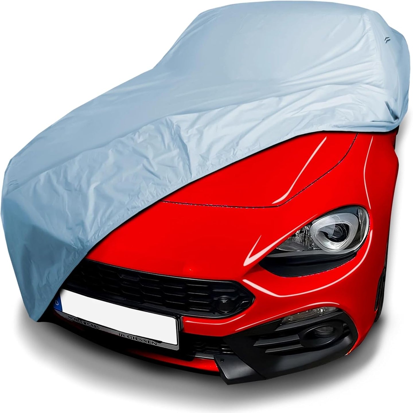 Icarcover Custom Car Cover for 2017-2020 Fia T 124 Spider, Waterproof All Weather Rain Snow UV Sun Protector Full Exterior Weatherproof Indoor Outdoor Car Cover with Strap