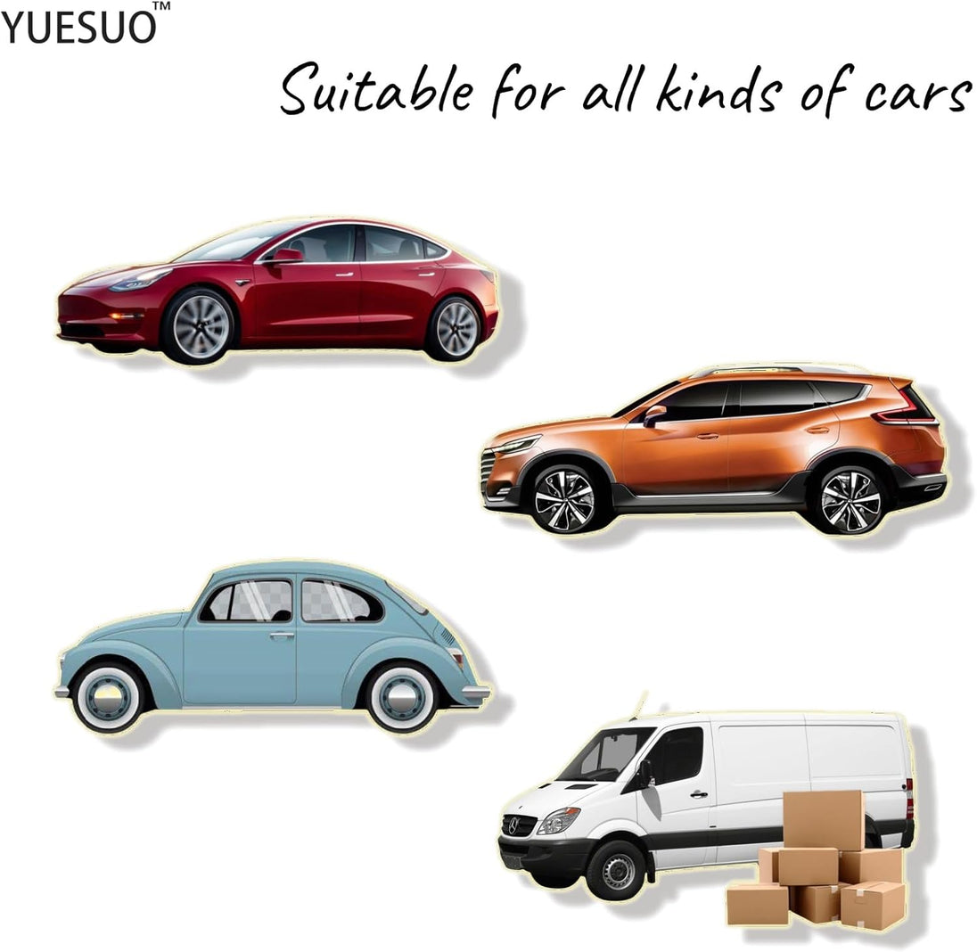 YUESUO Clear Car Door Edge Guards Rubber U Channel Edge Trim 16.4Ft for Most Car No Tools Required (Clear, 16Ft)