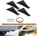4Pcs Car Rear Lower Bumper Wing Lip Diffuser, Anti-Crash Accessories Spoiler Shark Fin Protector, Rear Bumper Splitter Lip Wing with Screw, Universal Auto Decoration for Car SUV Truck