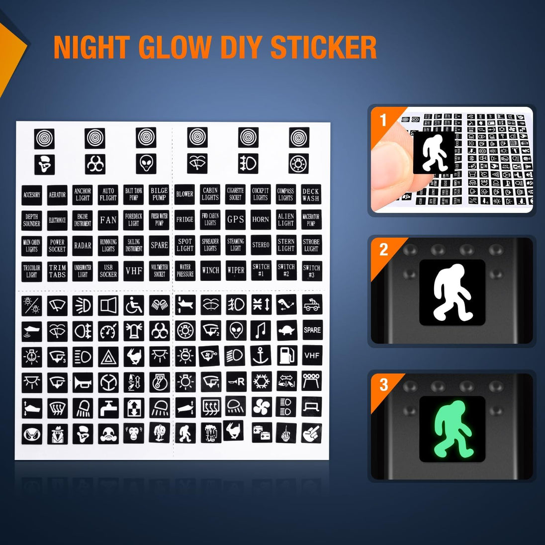 Nilight 90017C 3 Gang Aluminum Panel Toggle Dash 5 Pin On/Off Pre-Wired Rocker Switch Holder for Automotive Car Marine Boat,Blue