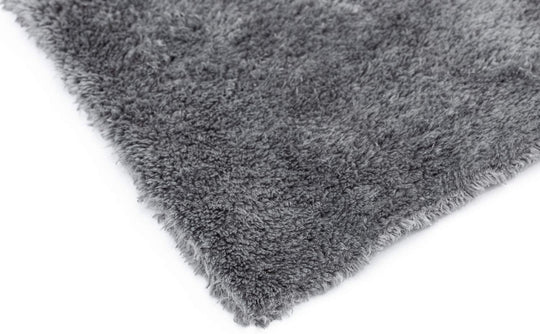THE RAG COMPANY Eagle EDGELESS Professional Korean 70/30 Super Plush Microfiber Detailing Towels 16 X 16 Inch (Pack of 3) Dark Grey 600Gsm