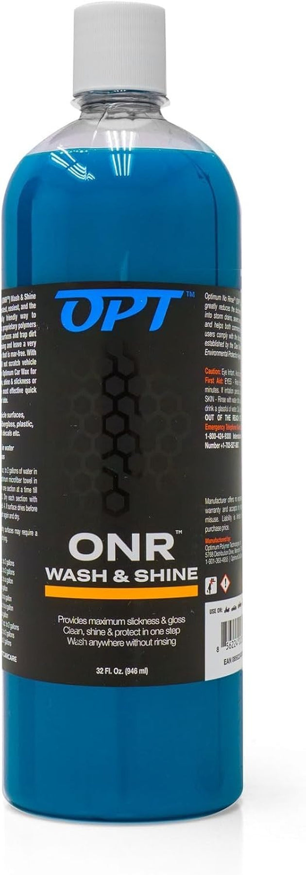 Optimum No Rinse Wash and Shine Version 5 - ONR Rinseless Car Wash Soap for Auto