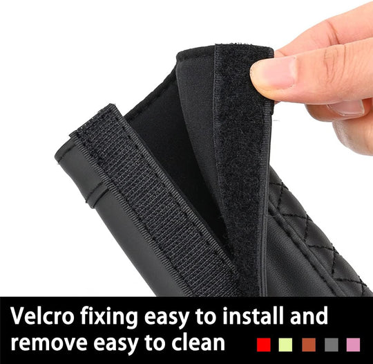 2PCS Car Seat Belt Cover, Soft Shoulder Strap Covers Harness Pads, Safety Leather Seatbelt Comfort Driving Cushion Protect Your Neck and Shoulder Universal for Car, Truck, SUV (Red)