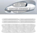 INSAUTO 8 Pieces Bling Car Door Handle Scratch Protector, Universal Rhinestone Car Stickers for Women, Automotive Exterior Accessories (Silver)